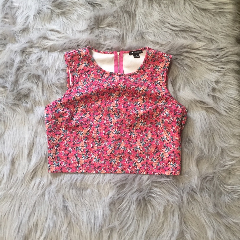💟3/$10 I Heart Ronson crop